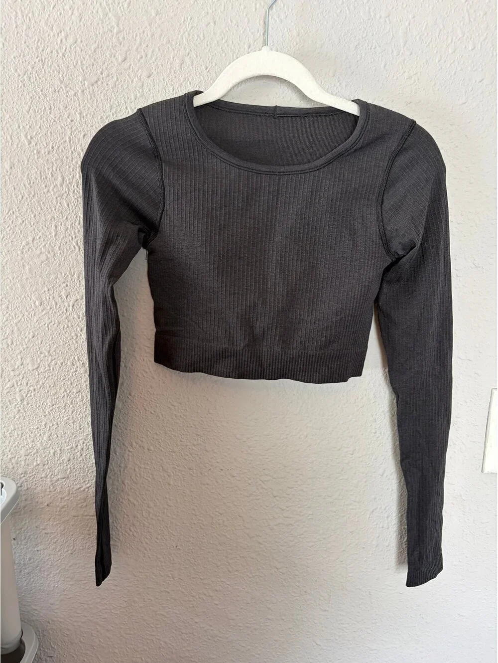 Lululemon Ebb To Street Long Sleeve Cropped Black size 4. $88 retail. Like new c